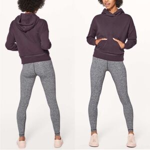 Lululemon Warm Down Hoodie Sweatshirt Pelt Purple Maroon Terry Hooded Casual 4